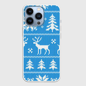 Чехол для iPhone 13 Pro с принтом Зимняя дикая лесная ночь в Санкт-Петербурге,  |  | арт | вязаный рисунок | вязь | ёлка | ёлки | ель | лес | новый год | ночь | олени | олень | рисунок | рождество | снег | снеговик | снеговики | снежинка | снежинки