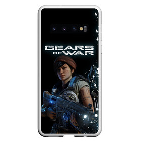 Чехол для Samsung Galaxy S10 с принтом GEARS OF WAR | ШЕСТЕРЕНКИ (Z) в Санкт-Петербурге, Силикон | Область печати: задняя сторона чехла, без боковых панелей | Тематика изображения на принте: gears | gears 5 | gears of war | gears of war 5 | имульсия | механизмы войны | шестерёнка | шестерёнки | шестерня