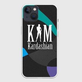 Чехол для iPhone 13 с принтом Ким Кардашьян в Санкт-Петербурге,  |  | clothing style | emblem | fashion brand | graphic design | kim kardashian | lines | графический дизайн | ким кардашьян | линии | модный брэнд | стиль одежды | эмблема