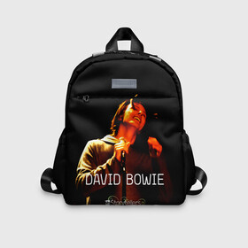 Детский рюкзак 3D с принтом VH1 Storytellers   David Bowie в Санкт-Петербурге, 100% полиэстер | лямки с регулируемой длиной, сверху петелька, чтобы рюкзак можно было повесить на вешалку. Основное отделение закрывается на молнию, как и внешний карман. Внутри дополнительный карман. По бокам два дополнительных кармашка | Тематика изображения на принте: david bowie | альтернативный | арт | боуи | глэм | девид | джаз | дэвед | дэвид | музыка | музыкант | певец | поп | психоделический | рок | соул | хард | экспериментальный | электронная | эмбиент
