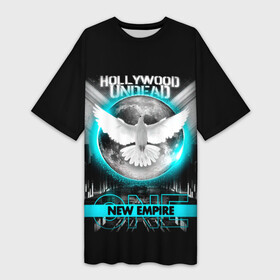 Платье-футболка 3D с принтом New Empire, Vol. 1  Hollywood Undead в Санкт-Петербурге,  |  | Тематика изображения на принте: charlie scene | da kurlzz | danny | deuce | funny man | hollywood undead | hu | j dog | jeffree star | johnny 3 tears | lorene drive | shady jeff | андед | голивуд | голливуд | голливудская | группа | гу | нежить | реп | рок | рэп | рэпкор 