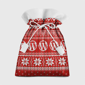 Подарочный 3D мешок с принтом Вязаный рисунок в Санкт-Петербурге, 100% полиэстер | Размер: 29*39 см | Тематика изображения на принте: арт | вязаный рисунок | вязь | любовь | новый год | олени | олень | рисунок | рождество | сердечки | сердечко | сердца | сердце | снег | снежинка | снежинки | цветок | цветы
