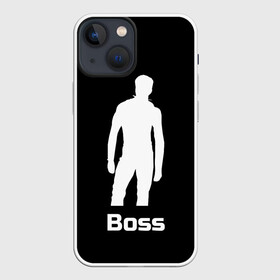 Чехол для iPhone 13 mini с принтом Boss of the gym on black в Санкт-Петербурге,  |  | boss | boss of the gym | darkholme | gachi | gachimuchi | gym | jabroni | van | босс | вэн | гачи | качалка