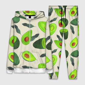 Женский костюм 3D с принтом Авокадо   фруктовый паттерн в Санкт-Петербурге,  |  | авокадо | дерево | здоровье | зелёный | костояка | лист | паттерн | полезный | половина | урожай | фрукт | целый | экзотический