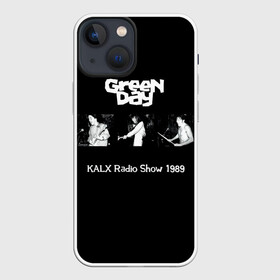 Чехол для iPhone 13 mini с принтом Green Day At The Berkeley Square, KALX Radio в Санкт-Петербурге,  |  | american idiot | green day | альтернативный | билли джо армстронг | греен дай | грин дей | гриндей | группа | зелёный день | майк дёрнт | музыка | панк | поп | поппанк | рок | тре кул