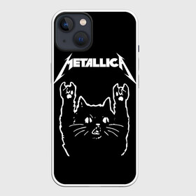 Чехол для iPhone 13 с принтом METALLICA  МЕТАЛЛИКА. в Санкт-Петербурге,  |  | metallica | кот | котэ | металлика | музыка | рок