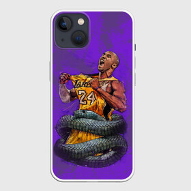 Чехол для iPhone 13 с принтом КОБИ БРАЙАНТ в Санкт-Петербурге,  |  | basketball | black | bryant | kobe | lakers | legend | los angeles | mamba | nba | rip | usa | баскетбол | брайант | коби | лейкерс | мама | нба | спорт | сша | черная