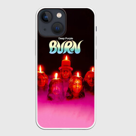 Чехол для iPhone 13 mini с принтом Deep Purple   Burn в Санкт-Петербурге,  |  | deep purple | альбом | гловер | группа | дееп | деп | ди | дип перпл | диперпл | дипперпл | иэн гиллан | иэн пэйс | лого | логотип | метал | морс | пепл | прогрессивный | психоделический | рок | символ | хард