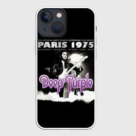 Чехол для iPhone 13 mini с принтом Deep Purple   Paris 1975 в Санкт-Петербурге,  |  | deep purple | альбом | гловер | группа | дееп | деп | ди | дип перпл | диперпл | дипперпл | иэн гиллан | иэн пэйс | лого | логотип | метал | морс | пепл | прогрессивный | психоделический | рок | символ | хард