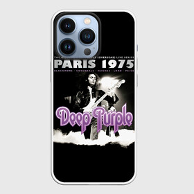 Чехол для iPhone 13 Pro с принтом Deep Purple   Paris 1975 в Санкт-Петербурге,  |  | deep purple | альбом | гловер | группа | дееп | деп | ди | дип перпл | диперпл | дипперпл | иэн гиллан | иэн пэйс | лого | логотип | метал | морс | пепл | прогрессивный | психоделический | рок | символ | хард