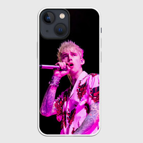 Чехол для iPhone 13 mini с принтом МГК на концерте в Санкт-Петербурге,  |  | hip hop | machine gun kelly | mgk | rap | rep | исполнители | исполнитель | колсон бэйкер | машин ган келли | музыка | реп