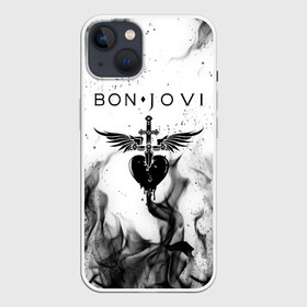 Чехол для iPhone 13 с принтом BON JOVI HEART   СЕРДЦЕ в Санкт-Петербурге,  |  | Тематика изображения на принте: bon jovi | have a nice day | john | альбом | арена | бон | бон джови | глэм | группа | джови | джон | метал | музыка | надпись | песни | поп | попрок | рок | рокер | смайл | солист | софт | стена | хард | хеви | хевиметал