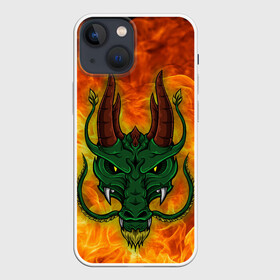 Чехол для iPhone 13 mini с принтом Японский дракон | Japanese Dragon в Санкт-Петербурге,  |  | dragon | fire | japanese dragon | monster | драго | дракон | монстр | огнедыщащий | огонь | прикольная картинка | чудовище | японский дракон | ящерица