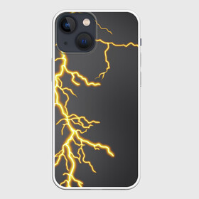 Чехол для iPhone 13 mini с принтом Гром и молния в Санкт-Петербурге,  |  | гроза | гром | молния | электрический заряд | электричество | яркая молния