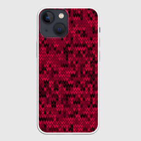 Чехол для iPhone 13 mini с принтом Красно черный абстрактный узор в Санкт-Петербурге,  |  | абстрактный | вязание | красно черный | красный | модный | скандинавский | современный