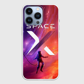 Чехол для iPhone 13 Pro с принтом Space X в Санкт-Петербурге,  |  | american company | astronaut | emblem | in a spacesuit | logo | open space | space x | stars | suborbital flights | американская компания | астронавт | в скафандре | звезды | логотип | открытый космос | суборбитальные полеты | эмблема