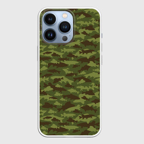 Чехол для iPhone 13 Pro с принтом Рыбак (камуфляж из рыб) в Санкт-Петербурге,  |  | camouflage | fish | fishing | military | блесна | воблер | донка | закидушка | камуфляж | крючок | милитари | подсак | поплавок | природа | рыба | рыбак | рыбалка | рыбалка камуфляж | рыбная ловля | рыболов | садок