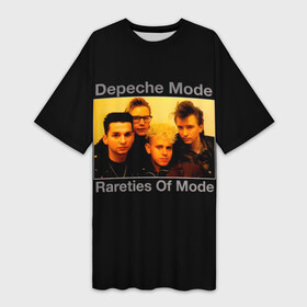 Платье-футболка 3D с принтом Rareties of Mode  Depeche Mode в Санкт-Петербурге,  |  | depeche mode | альбом | альтернативный | вестник моды | группа | депеш мод | депешмод | дэйв гаан | индастриал | мартин гор | музыка | новая волна | рок | синти поп | электроник | энди флетчер