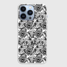 Чехол для iPhone 13 Pro с принтом Злые Гориллы   Паттерн в Санкт-Петербурге,  |  | africa | afrika | angry | ape | apes | black white | gorilla | gorillas | gorillaz | hip hop | monkey | pattern | raging | sketch | африка | африканский узор | злые обезьяны | мартышка | примат | приматы | рисунок | рисунок карандашом | скетч | узор | хип
