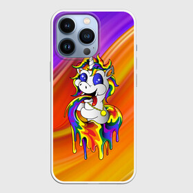 Чехол для iPhone 13 Pro с принтом Единорог | Unicorn | Rainbow (Z) в Санкт-Петербурге,  |  | unicorn | unicornis | вымышленное существо | единорог | инрог | каркаданн | мифическое существо | моноцерос | нарвал | радужная | существо | цветная | яркая