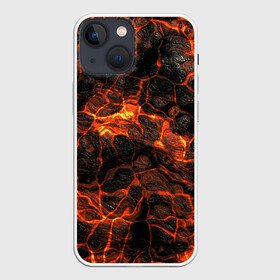 Чехол для iPhone 13 mini с принтом Горящая лава в Санкт-Петербурге,  |  | Тематика изображения на принте: burning | fire | flowing | lava | plasma | streaks | texture | waves | волны | горящая | лава | огонь | плазма | разводы | текстура | течет
