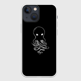 Чехол для iPhone 13 mini с принтом Small Octopus в Санкт-Петербурге,  |  | draw | drawing | octopus | карандаш | милашка | море | морские обитатели | октопус | осьминог | осьминожка | рисунок | рисунок карандашом | рыба