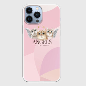 Чехол для iPhone 13 Pro Max с принтом Кошечки   ангелы в Санкт-Петербурге,  |  | angels | ангел | ангелы | кот | котенок | котик | кошка | милая