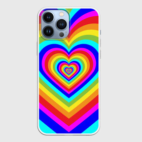 Чехол для iPhone 13 Pro Max с принтом Цветные сердца | Colored hearts в Санкт-Петербурге,  |  | 00s | 2000s | 70s | 80s | 90s | aesthetic | bratz | colour | cow | cute | funny | girl | girly | glitter | grunge | heart | indie | meme | memes | pastel | pink | pinterest | popular | rainbow | retro | tiktok | trending | trendy | tumblr | vintage | vsco