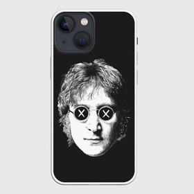 Чехол для iPhone 13 mini с принтом Ленон в очках в Санкт-Петербурге,  |  | alternative | beatles | music | rock | альтернатива | битлс | битлы | джон леннон | джордж харрисон | музыка | пол маккартни | ринго старр | рок