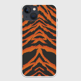 Чехол для iPhone 13 с принтом Шкура тигра оранжевая в Санкт-Петербурге,  |  | tiger | tiger fur | tiger hide | tiger texture | текстура тигра | тигр | тигровая