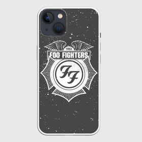 Чехол для iPhone 13 с принтом Foo Fighters 1995 FF в Санкт-Петербурге,  |  | ff | foo fighters | альтернативный | группа | дэйв грол | крис шифлетт | логотипа | метал | музыка | надпись | нэйт мендел | постгранж | пэт смир | рок | серая | тейлор хокинс | фу файтерс | фф | хард | хардрок