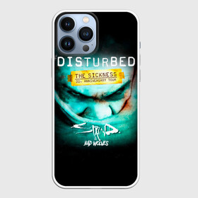 Чехол для iPhone 13 Pro Max с принтом The Sickness   Disturbed в Санкт-Петербурге,  |  | disturbed | альтернативный | встревоженные | группа | джон мойер | дистербд | дистербед | дэвид дрейман | дэн дониган | майк венгрен | метал | ню | нюметал | рок | хеви | хевиметал