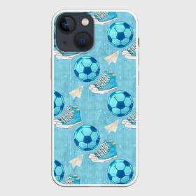 Чехол для iPhone 13 mini с принтом Юный футболист в Санкт-Петербурге,  |  | мальчик | мяч | футбол | футболист | футбольный мяч | школьник