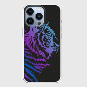 Чехол для iPhone 13 Pro с принтом Tiger Neon в Санкт-Петербурге,  |  | tiger | неон | полосы | тигр | хищник