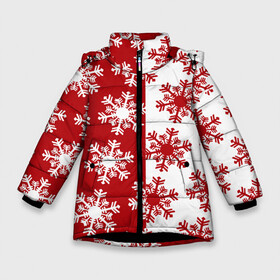 Зимняя куртка для девочек 3D с принтом Новогодние Снежинки 2022 в Санкт-Петербурге, ткань верха — 100% полиэстер; подклад — 100% полиэстер, утеплитель — 100% полиэстер. | длина ниже бедра, удлиненная спинка, воротник стойка и отстегивающийся капюшон. Есть боковые карманы с листочкой на кнопках, утяжки по низу изделия и внутренний карман на молнии. 

Предусмотрены светоотражающий принт на спинке, радужный светоотражающий элемент на пуллере молнии и на резинке для утяжки. | 2022 | happy new year | новый год | праздник | снежинки