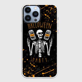 Чехол для iPhone 13 Pro Max с принтом HALLOWEEN PARTY | ВЕЧЕРИНКА ХЕЛЛОУИН   ЧЕРЕП И ТЫКВА в Санкт-Петербурге,  |  | bones | ghost | halloween | pumpkin | skull | кости | приведение | призрак | скелет | тыква | хеллоуин | хоррор | хэллоуин