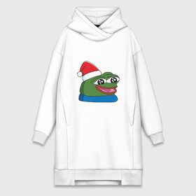 Платье-худи хлопок с принтом Pepe, pepe happy, Пепе хеппи, pepe happy new year в Санкт-Петербурге,  |  | Тематика изображения на принте: frog pepe | happy | happy new year | mem | meme | peepo | pepe | pepe happy | pepe happy new year | лягушка пепе | лягушонок | лягушонок пепе | пепе хеппи | хеппи