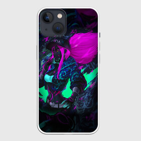 Чехол для iPhone 13 с принтом KDA AKALI NEON   АКАЛИ НЕОН LEAGUE OF LEGENDS в Санкт-Петербурге,  |  | akali | hero | kda mas | league of legends | lol | акали | герой | лига легенд | лол