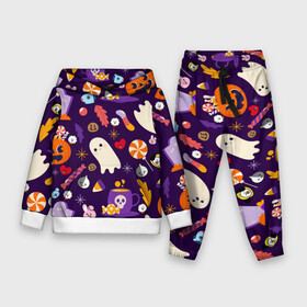 Детский костюм 3D (с толстовкой) с принтом HALLOWEEN BTS BT21 PATTERN | БТ21 БТС ХЕЛЛОУИН в Санкт-Петербурге,  |  | army | bangtan boys | bt21 | bts | bts stickers | chimmy | cooky | koya | mang | monster | rap monster | rapmon | rj | rm | shooky | tata | van | бтс | ви | джейхоуп | джонгук | реп монстр | стикеры bts | сюга | чимин | чин