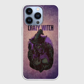 Чехол для iPhone 13 Pro с принтом Crazy Witch в Санкт-Петербурге,  |  | Тематика изображения на принте: halloween | арт | ведьма | графика | мистика | праздник | ужасы | хэллоуин