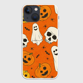 Чехол для iPhone 13 mini с принтом УЖАСТИКИ НА ВЯЗАНКЕ в Санкт-Петербурге,  |  | bundle | ghost | ghosts | halloween | haloween | knitting | pumpkin | skull | skulls | spider | spiders | вязанка | паук | пауки | призрак | призраки | тыква | хеллоин | хеллоуин | хелоин | хелоуин | хэллоин | хэллоуин | хэлоин | хэлоуин | 
