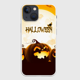 Чехол для iPhone 13 mini с принтом HALLOWEEN   ХЭЛЛОУИН (ТЫКВЫ). в Санкт-Петербурге,  |  | bones | ghost | halloween | pumpkin | skull | кости | летучие мыши | приведение | призрак | скелет | тыква | хеллоуин | хоррор | хэллоуин