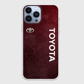 Чехол для iPhone 13 Pro Max с принтом TOYOTA | RED GRUNGE в Санкт-Петербурге,  |  | 2021 | auto | red grunge | sport | toyota | авто | автомобиль | автомобильные | бренд | марка | машины | спорт | тоета | тойота