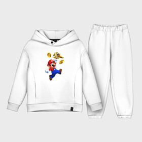 Детский костюм хлопок Oversize с принтом Mario cash в Санкт-Петербурге,  |  | coin | mario | nintendo | video game | видео игра | деньги | марио | монета | монеты | нинтендо
