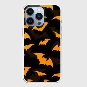 Чехол для iPhone 13 Pro с принтом ЛЕТУЧИЕ МЫШИ НОЧЬ ХЕЛЛОУИН   HALLOWEEN NIGHT BATS в Санкт-Петербурге,  |  | bats | bones | ghost | halloween | night | pumpkin | skull | кости | летучие мыши | ночь | приведение | призрак | скелет | тыква | хеллоуин | хоррор | хэллоуин
