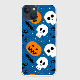 Чехол для iPhone 13 с принтом ЧЕРЕПА И ТЫКВЫ | HALLOWEEN в Санкт-Петербурге,  |  | halloween | haloween | pumpkin | skull | скелет | тыква | хеллоин | хеллоуин | хелоин | хелоуин | хэллоин | хэллоуин | хэлоин | хэлоуин