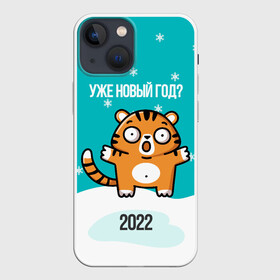 Чехол для iPhone 13 mini с принтом Уже новый год в Санкт-Петербурге,  |  | 2022 | год тигра | новый год | новый год 2022 | символ года | тигр | тигренок | тигрица | тигры