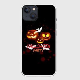 Чехол для iPhone 13 с принтом Кровавый Halloween в Санкт-Петербурге,  |  | halloween | день всех святых | кровь | летучая мышь | тыква | хэллоуин