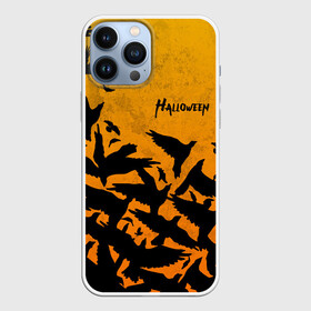 Чехол для iPhone 13 Pro Max с принтом ВОРОНЫ ХЕЛЛОУИН   CROWS HALLOWEEN в Санкт-Петербурге,  |  | bats | bones | crow | ghost | halloween | pumpkin | skull | вороны | кости | летучие мыши | приведение | призрак | скелет | тыква | хеллоуин | хоррор | хэллоуин