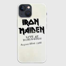 Чехол для iPhone 13 mini с принтом Live at Donington   Iron Maiden в Санкт-Петербурге,  |  | iron maiden | адриан смит | айран | айрон | группа | дэйв мюррей | железная дева | ирон | майден | мейд | мейден | метал | мрачный | музыка | песни | рок | стив харрис | тяжелый | хеви | хевиметал